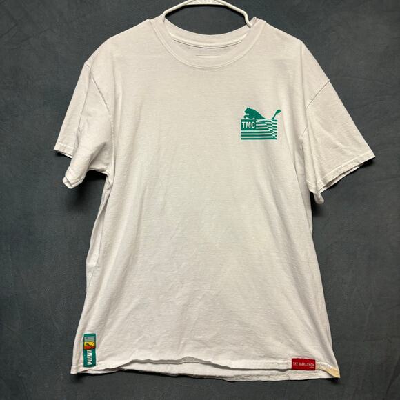 Puma The Marathon Clothing Shirt Hustle Rap Graphic Logo Athletic Men Large - Picture 1 of 9